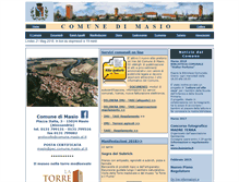Tablet Screenshot of comune.masio.al.it